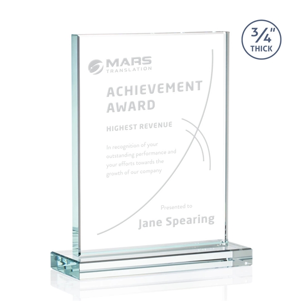 The Manhattan award features an extra thick 0.75” Starfire Crystal upright... from ASI 84592 St Regis Group / St Regis