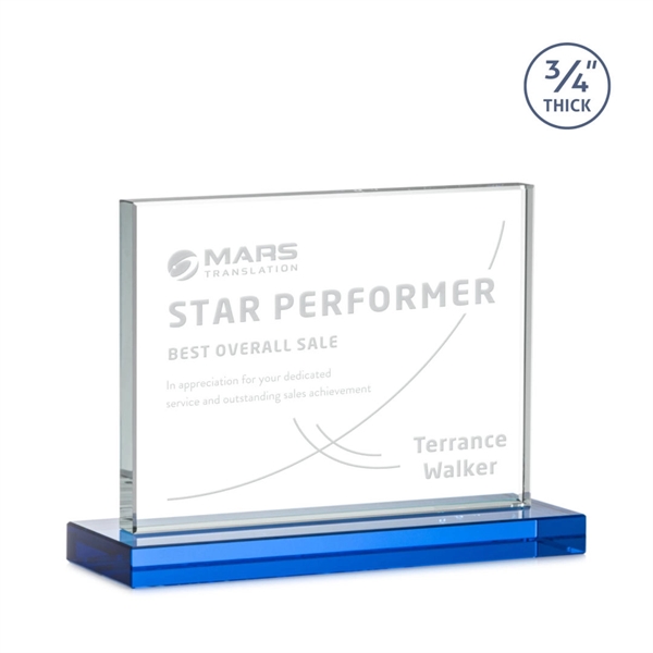 The Manhattan award features an extra thick 0.75” Starfire Crystal upright... from ASI 84592 St Regis Group / St Regis