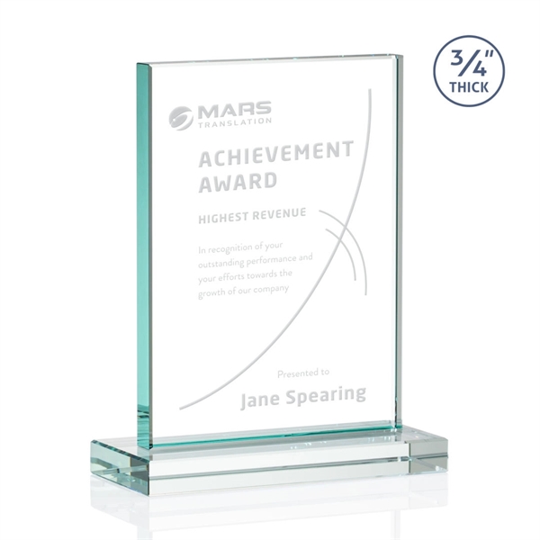 The Manhattan award features an extra thick 0.75” Starfire Crystal upright... from ASI 84592 St Regis Group / St Regis