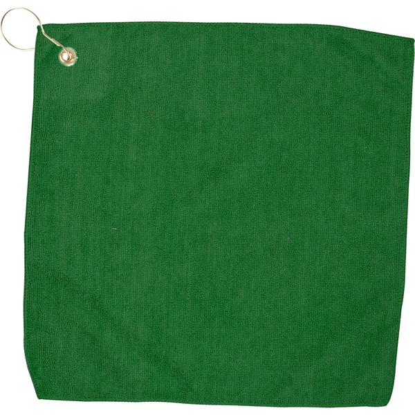 15" x 15" hemmed golf towel with grommet and hook.... from ASI 57653 Gold Bond