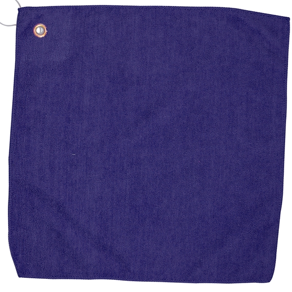 15" x 15" hemmed golf towel with grommet and hook.... from ASI 57653 Gold Bond