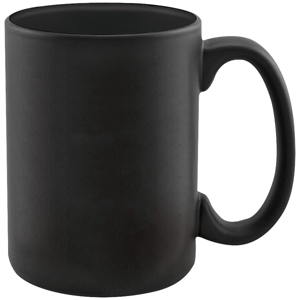 15 oz. ceramic mug with matte finish.... from ASI 57653 Gold Bond