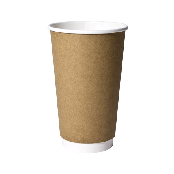 16 oz. Double-Wall Paper Hot Cup - Low Quantity, Quick Ship... from ASI 31490 Admatch Corporation / Admatch-Regal