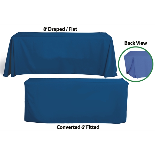 Polyester poplin fitted table cover for 6' and 8' tables.... from ASI 36558 Aprons, Etc.