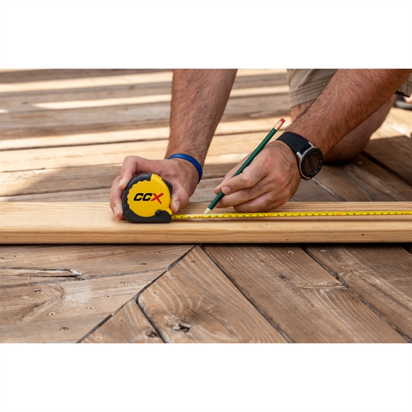 Tape measure with a locking mechanism and clip.... from ASI 57653 Gold Bond