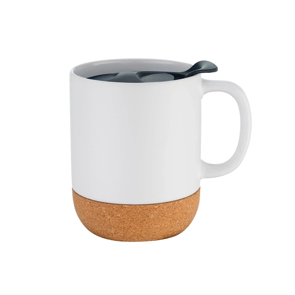 Matte, textured bottom ceramic mug. Improve your marketing performance during trade... from ASI 41511 Brainchild USA Inc / BrainChild Gift Club