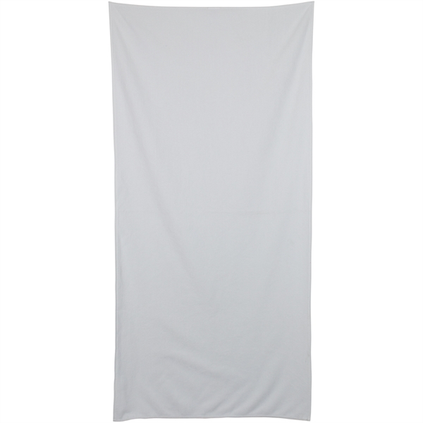 35" x 60" beach towel made of 400 GSM polyester velour... from ASI 57653 Gold Bond