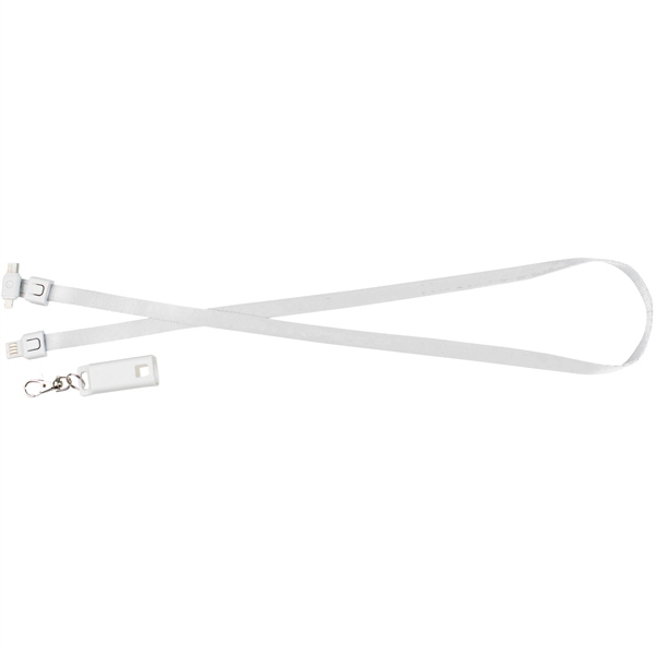 3-in-1 USB charging cable lanyard with Type-C and 2-in-1 dual tips.... from ASI 57653 Gold Bond