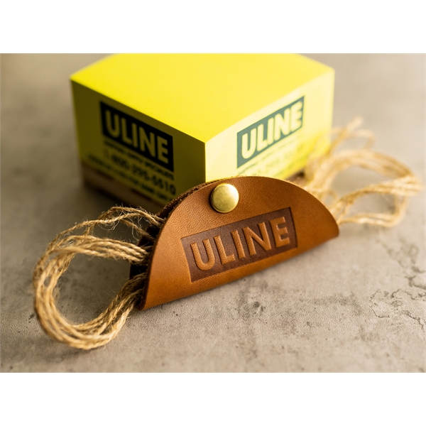 Genuine Leather Tech Snap #A/Taco with a brass button clasp. Keep... from ASI 75126 Oowee Products