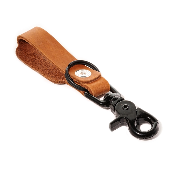 Full grain leather logo keychain with multiple closure options.  Get... from ASI 75126 Oowee Products / OOWEE PRODUCTS