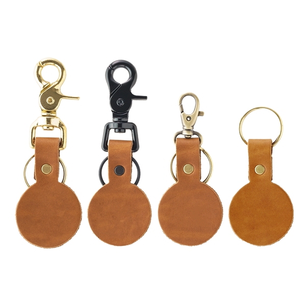 100% full grain round leather keychain with multiple closure options. ... from ASI 75126 Oowee Products / OOWEE PRODUCTS