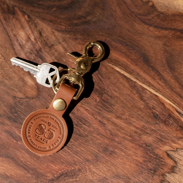 100% full grain round leather keychain with multiple closure options. ... from ASI 75126 Oowee Products / OOWEE PRODUCTS