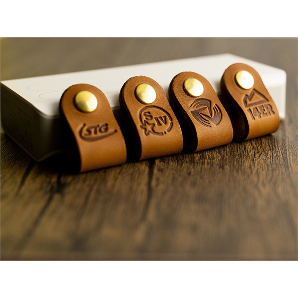 Genuine Leather Tech Snap #D with a brass button clasp. Keep... from ASI 75126 Oowee Products