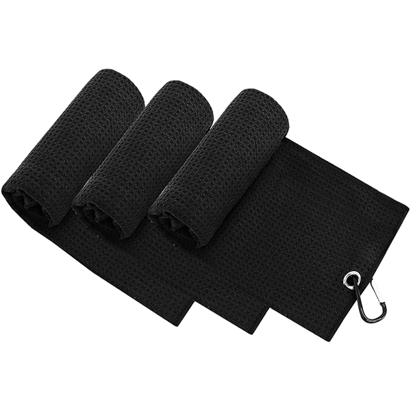 16" x 16" golf towel with grommet hole and clip... from ASI 68190 Lungsal / Lungsal