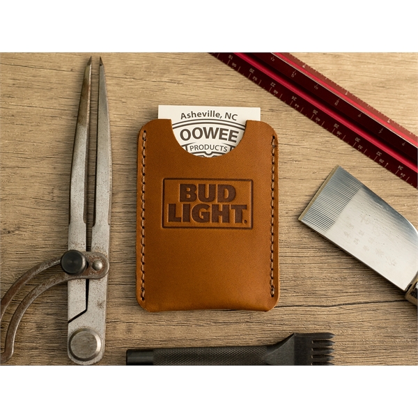 Genuine leather business card holder.  Hold 10-15 standard 3.5" x... from ASI 75126 Oowee Products