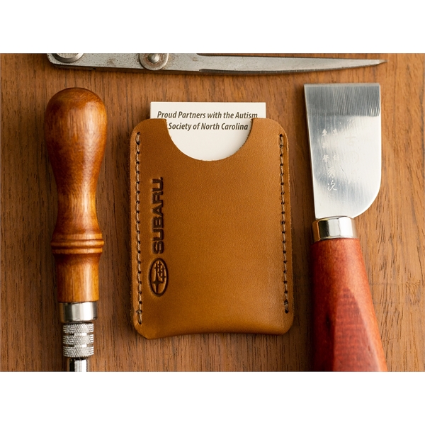 Genuine leather business card holder.  Hold 10-15 standard 3.5" x... from ASI 75126 Oowee Products