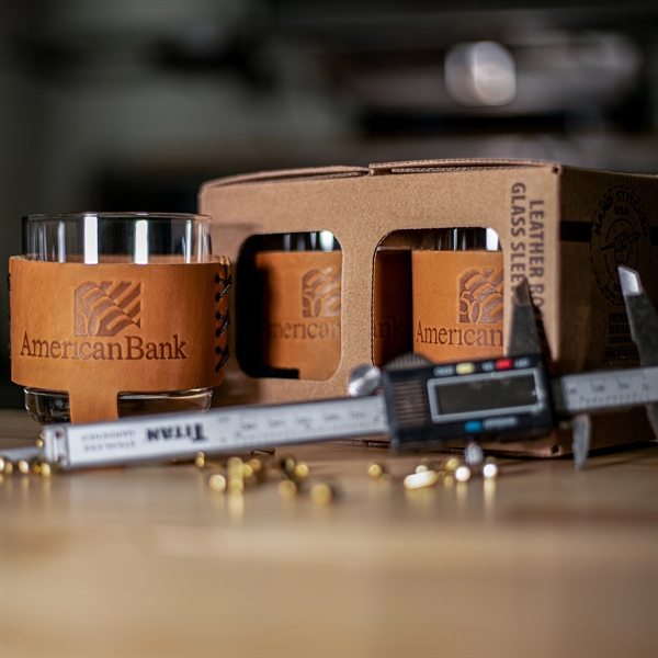 Leather Wrapped Rocks Set. Comes with two leather wraps and two... from ASI 75126 Oowee Products