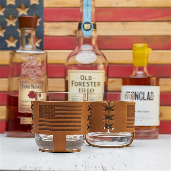 Leather Wrapped Rocks Set. Comes with two leather wraps and two... from ASI 75126 Oowee Products