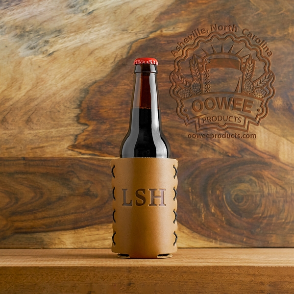 100% genuine leather holder for long-neck glass bottles. Made to securely... from ASI 75126 Oowee Products