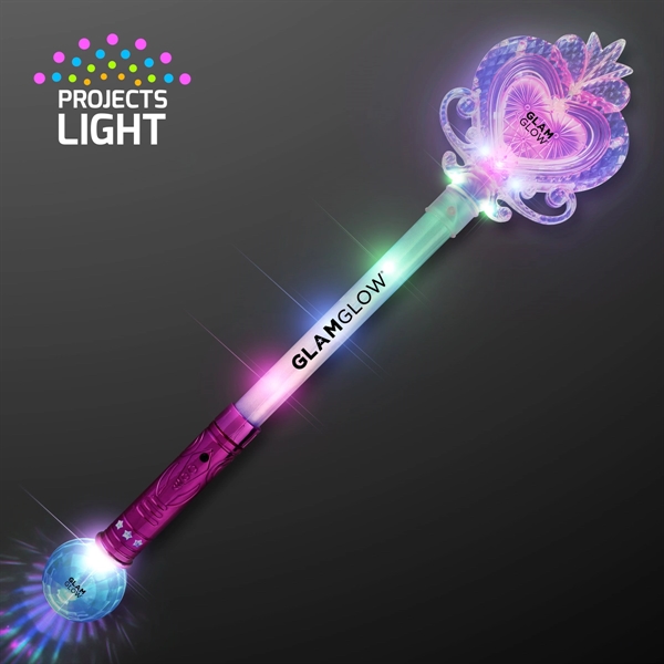 22.5" Big Light Up Heart Princess Wand; Blank & Imprint Pricing... from ASI 34194 ALightPromos