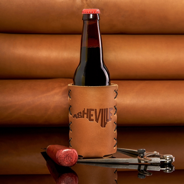 100% genuine leather holder for long-neck glass bottles. Made to securely... from ASI 75126 Oowee Products