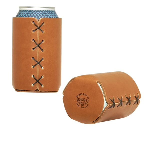 100% Leather Can Holder, also known as a Can sleeve or... from ASI 75126 Oowee Products / OOWEE PRODUCTS