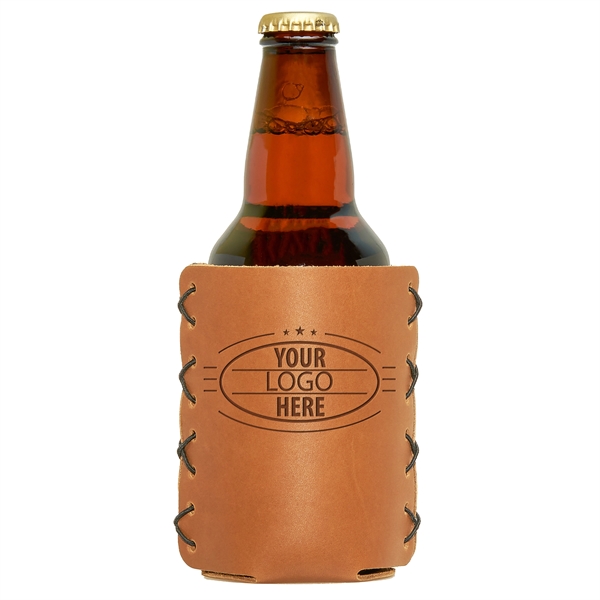 100% Leather Can Holder, also known as a Can sleeve or... from ASI 75126 Oowee Products / OOWEE PRODUCTS