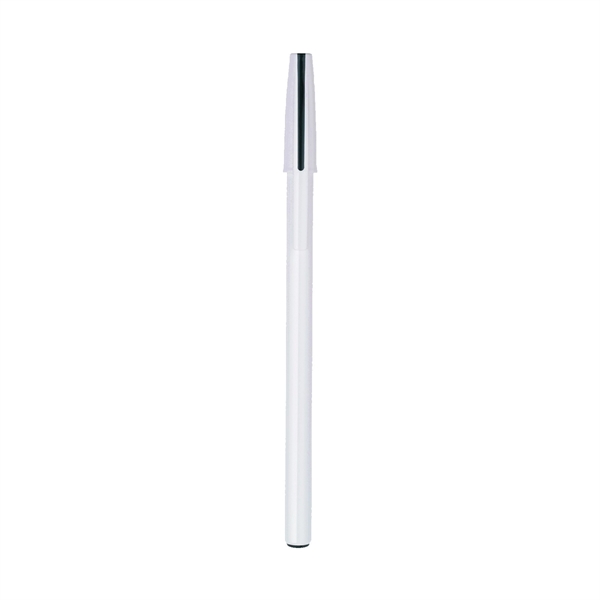 Stark white stick pen barrel combined with colored cap... from ASI 82498 RiteLine LLC