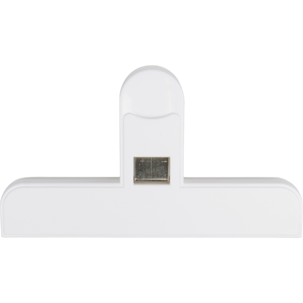 Snack bag clip with ribbed teeth.... from ASI 57653 Gold Bond