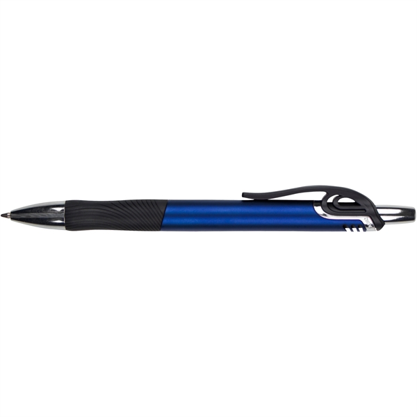 Ballpoint pen with a plunger action mechanism, pocket clip, and grip... from ASI 57653 Gold Bond