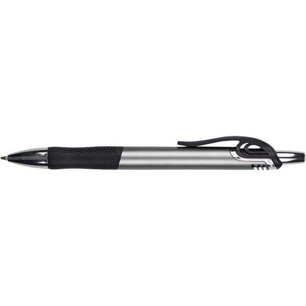 Ballpoint pen with a plunger action mechanism, pocket clip, and grip... from ASI 57653 Gold Bond