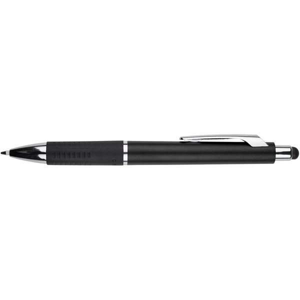 Stylus pen with a metallic barrel and pocket clip.... from ASI 57653 Gold Bond