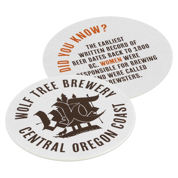 4" round 60pt pulpboard drink coasters.... from ASI 62088 IDProductsource