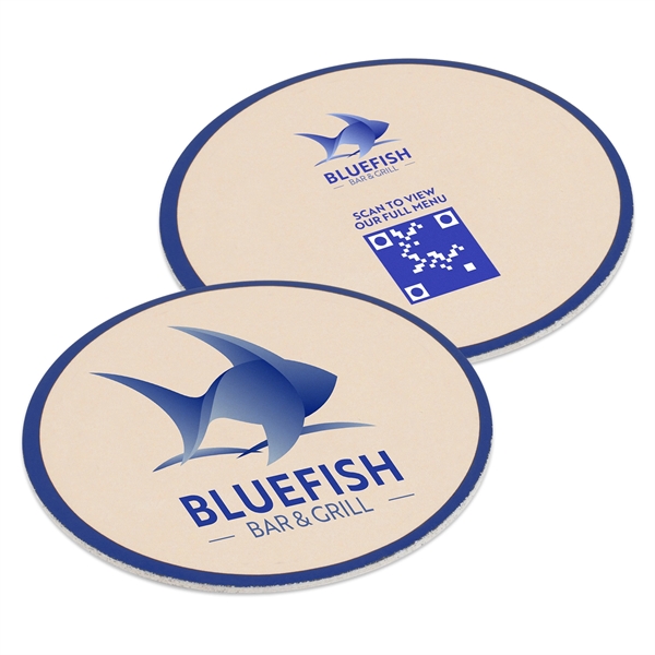 4.5" round 60pt pulpboard drink coasters.... from ASI 62088 IDProductsource