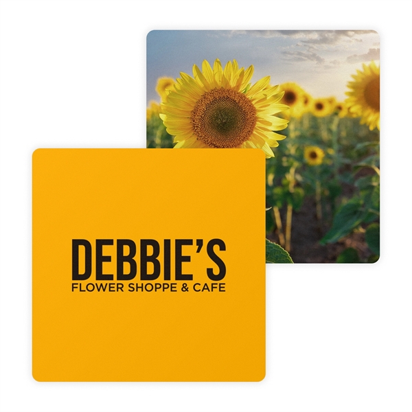 4" square 60pt. pulpboard drink coaster.... from ASI 62088 IDProductsource