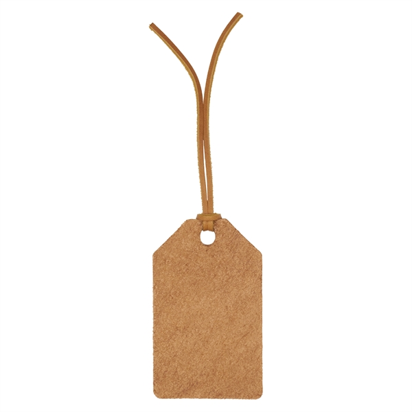 Genuine Leather One-Piece Bag Tag with a Leather Lace. Add your... from ASI 75126 Oowee Products