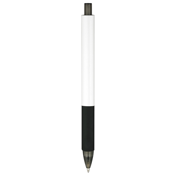 Three-sided, white barrel ballpoint in 7 trim colors.... from ASI 82498 RiteLine LLC