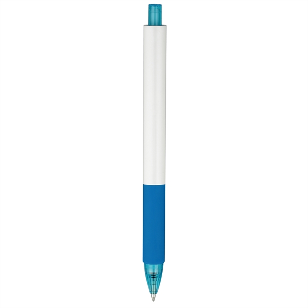 Three-sided, white barrel ballpoint in 7 trim colors.... from ASI 82498 RiteLine LLC
