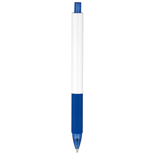 Three-sided, white barrel ballpoint in 7 trim colors.... from ASI 82498 RiteLine LLC