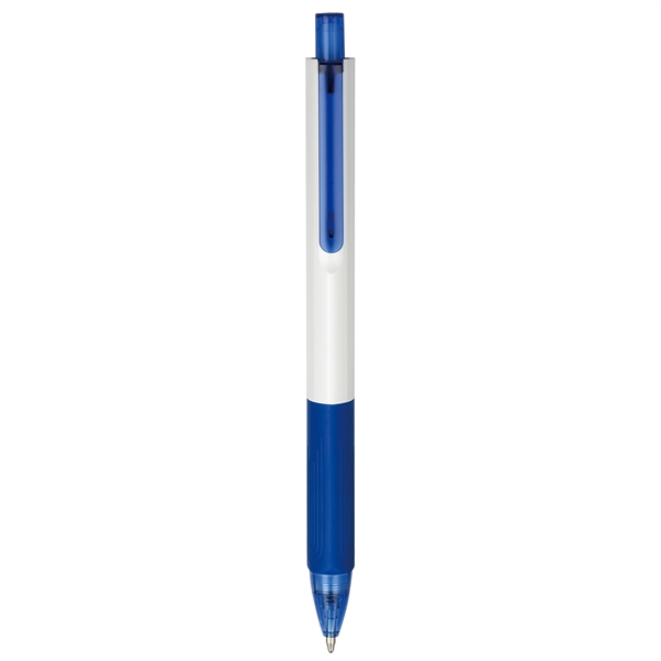 Three-sided, white barrel ballpoint in 7 trim colors.... from ASI 82498 RiteLine LLC
