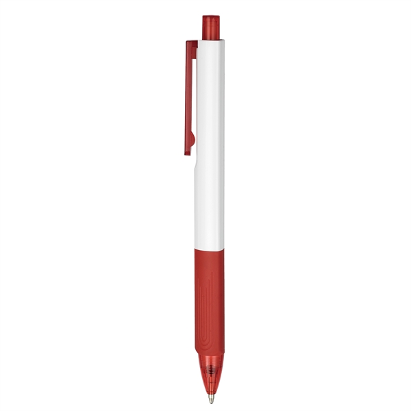 Three-sided, white barrel ballpoint in 7 trim colors.... from ASI 82498 RiteLine LLC