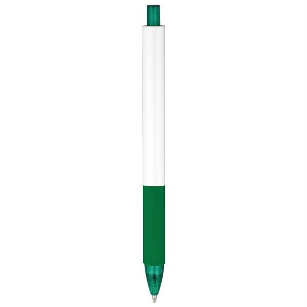 Three-sided, white barrel ballpoint in 7 trim colors.... from ASI 82498 RiteLine LLC