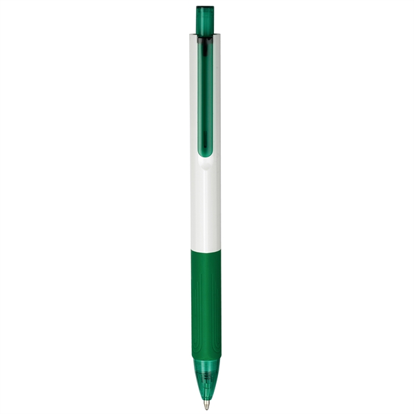 Three-sided, white barrel ballpoint in 7 trim colors.... from ASI 82498 RiteLine LLC