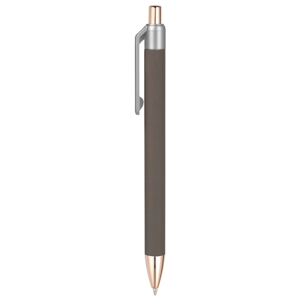 Economical Metal Retractable Ballpoint with polished Rose Gold accents and a... from ASI 82498 RiteLine LLC