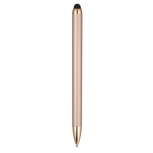 Soft-touch, Metal barrel retractable ballpoint/stylus pen... from ASI 82498 RiteLine LLC