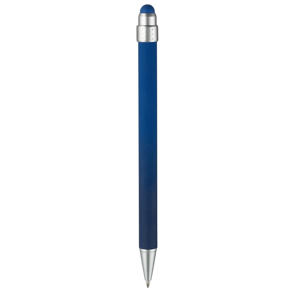 Soft-touch pen, ombre-color mix barrels coupled with slide-action retraction mechanism... from ASI 82498 RiteLine LLC