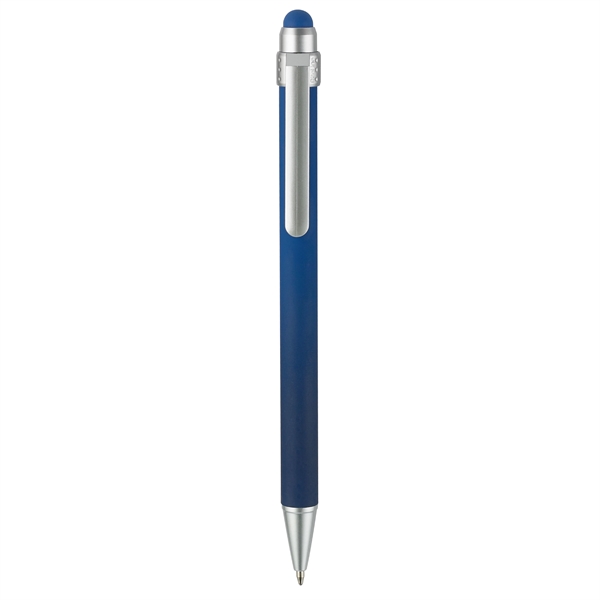 Soft-touch pen, ombre-color mix barrels coupled with slide-action retraction mechanism... from ASI 82498 RiteLine LLC