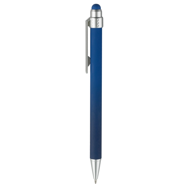 Soft-touch pen, ombre-color mix barrels coupled with slide-action retraction mechanism... from ASI 82498 RiteLine LLC