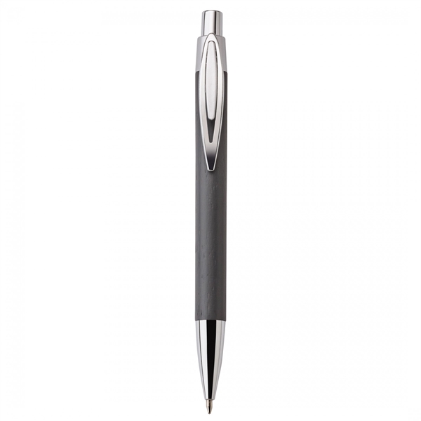 Bamboo and metal push-action pen with plastic trim. Trim made with... from ASI 88660 Spector & Co.