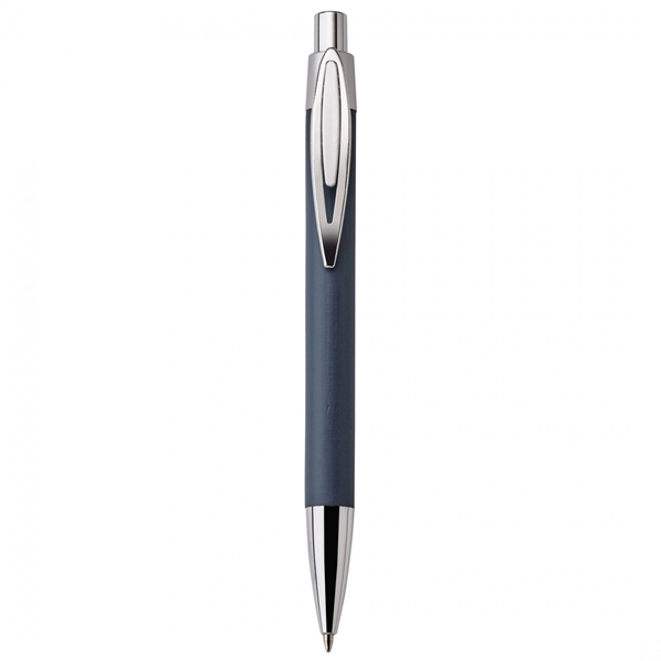 Bamboo and metal push-action pen with plastic trim. Trim made with... from ASI 88660 Spector & Co.